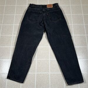 Vintage Levis 560 Loose Fit Tapered Leg Jeans Mens 30x30 Black Denim USA